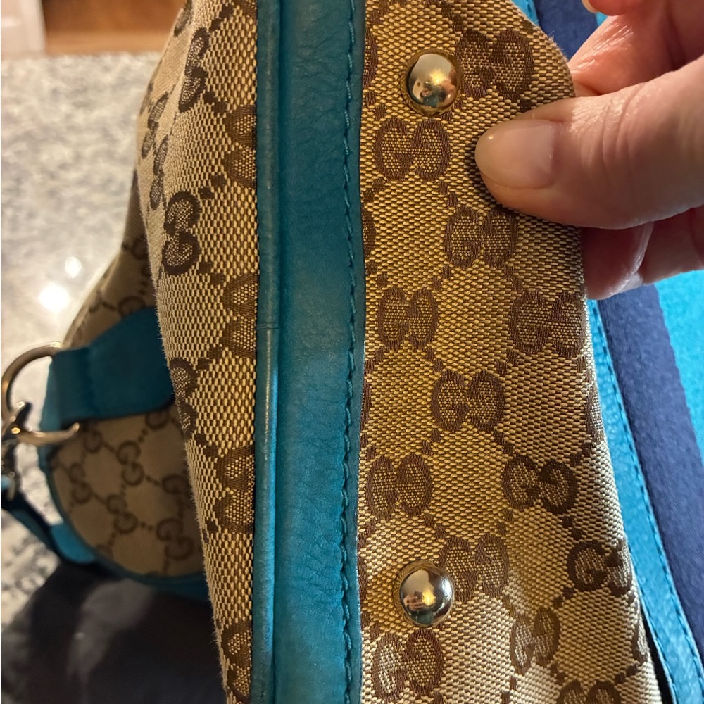 Gucci Vintage Web Boston canvas bag - Picture 11 of 16
